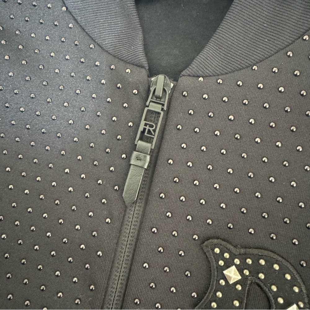 Ralph Lauren Black Studded Jacket. Size S - Picture 7 of 8